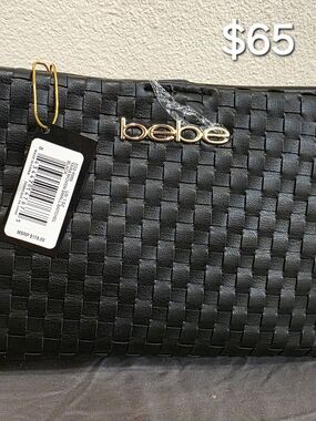 bebe Yara Woven Small Satchel